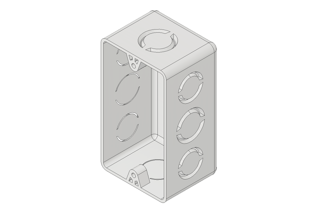 Caja Plástica 4英寸x 2英寸(导管)暗装暗盒插座预埋